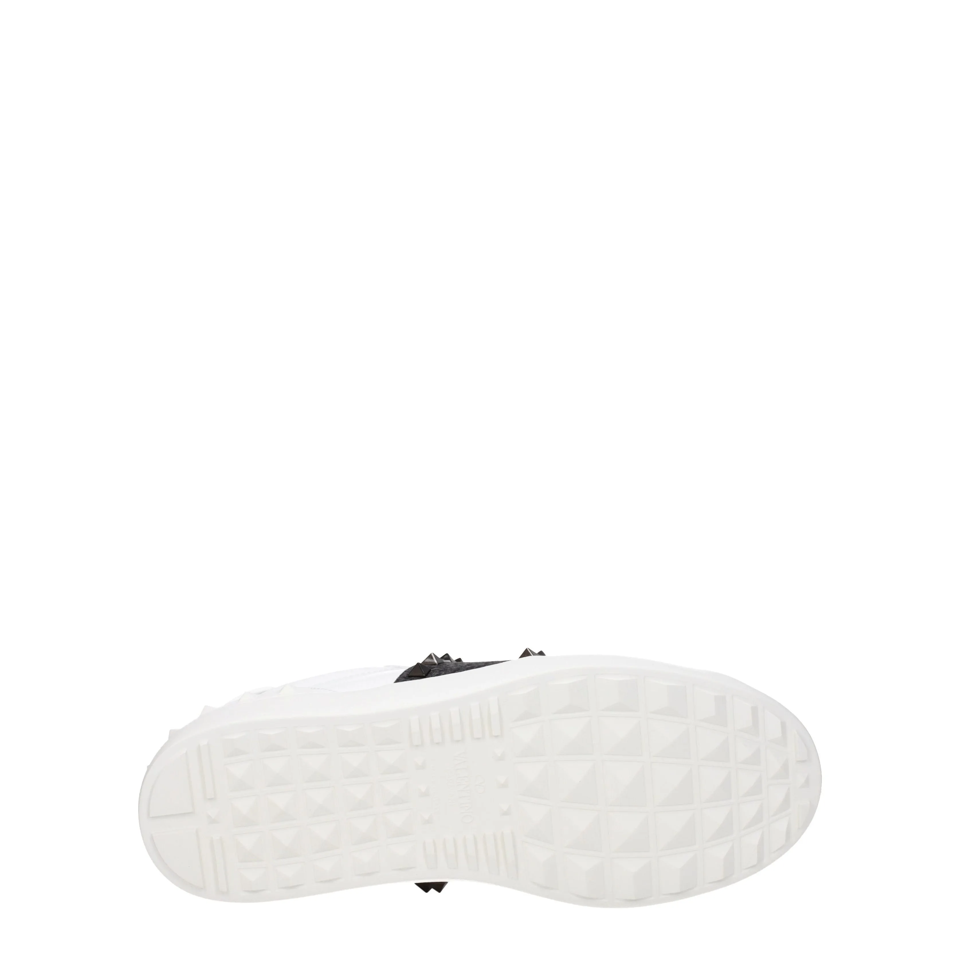 Valentino Garavani Sneakers Rockstud Uomo Pelle Bianco/Denim