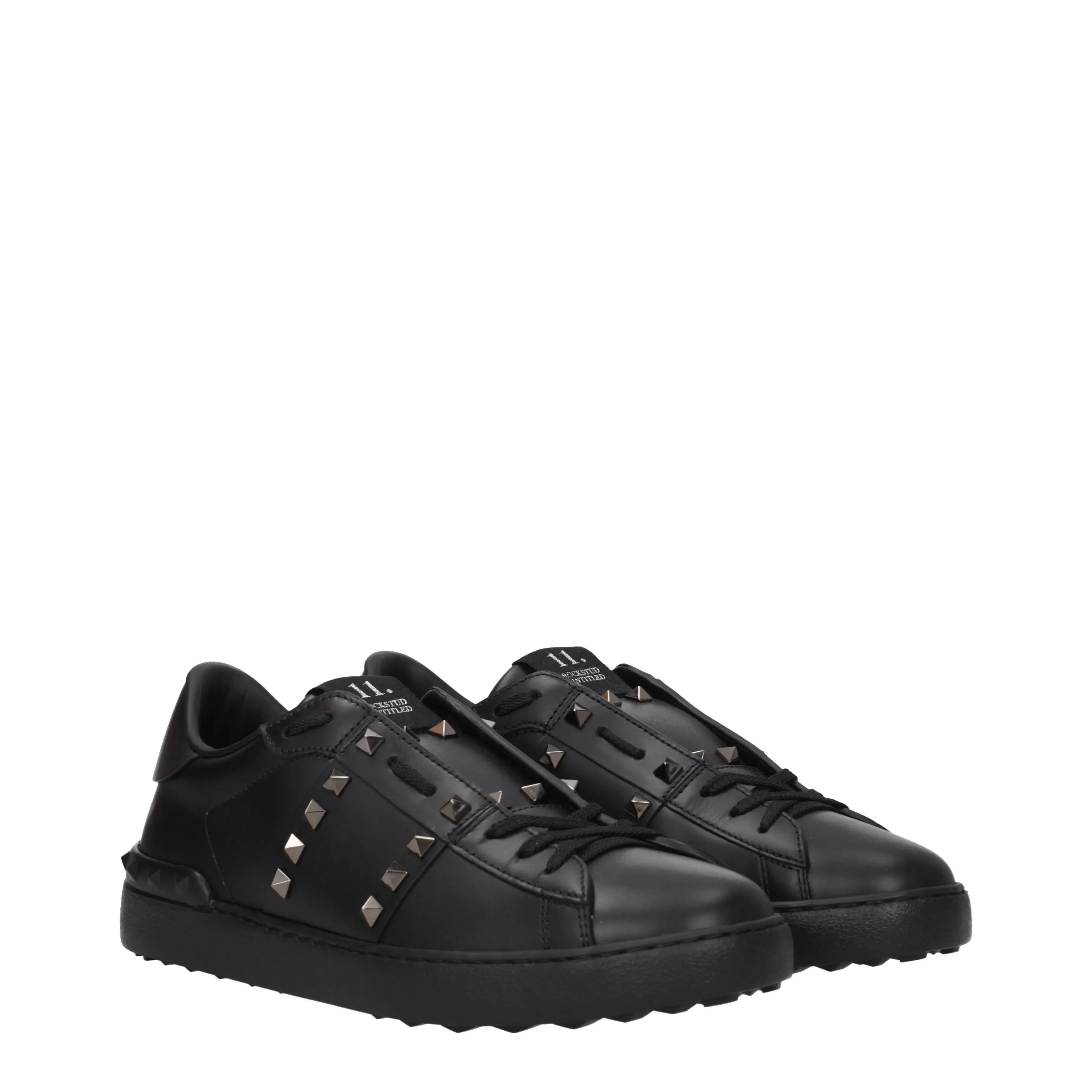 Valentino Garavani Sneakers Rockstud Uomo Pelle Nero