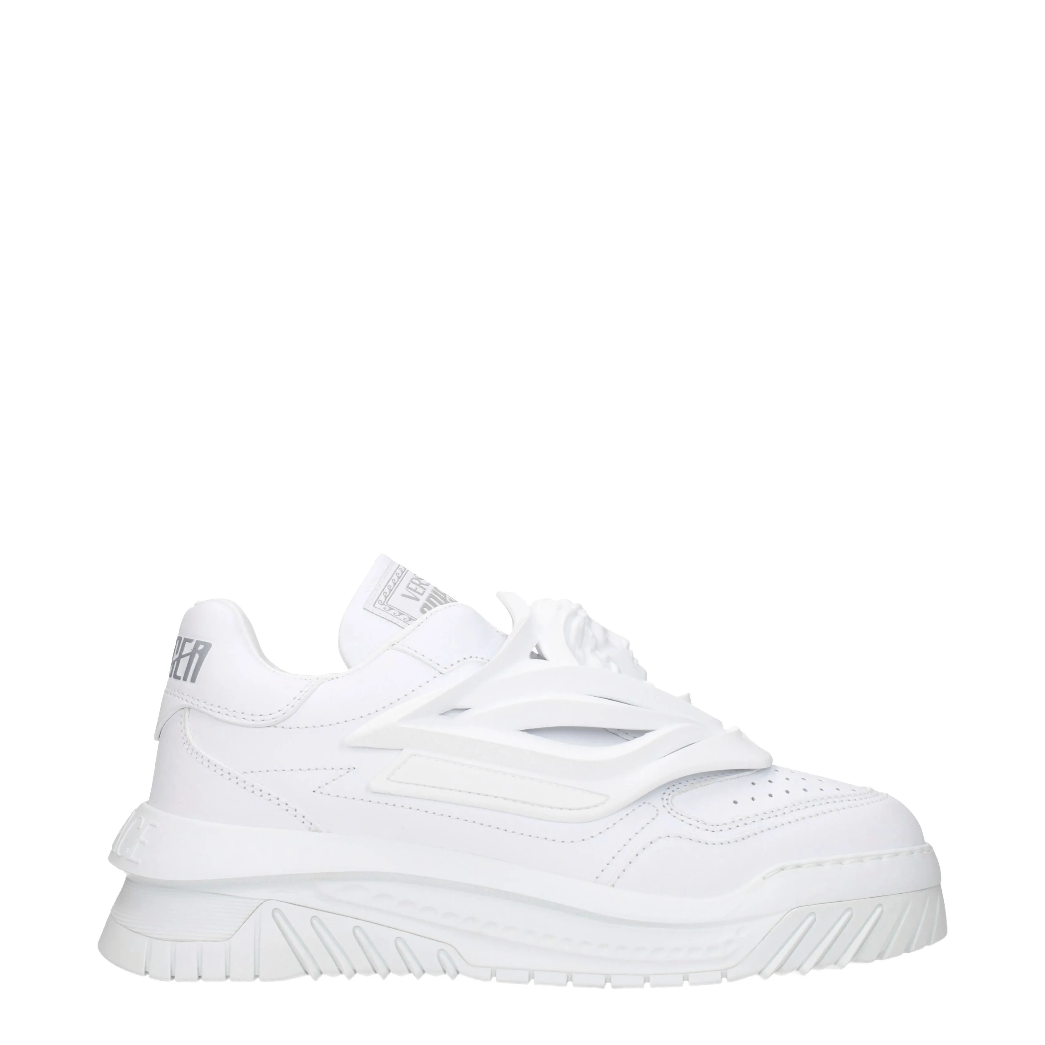 Versace Sneakers Odissea Uomo Pelle Bianco/Bianco Ottico