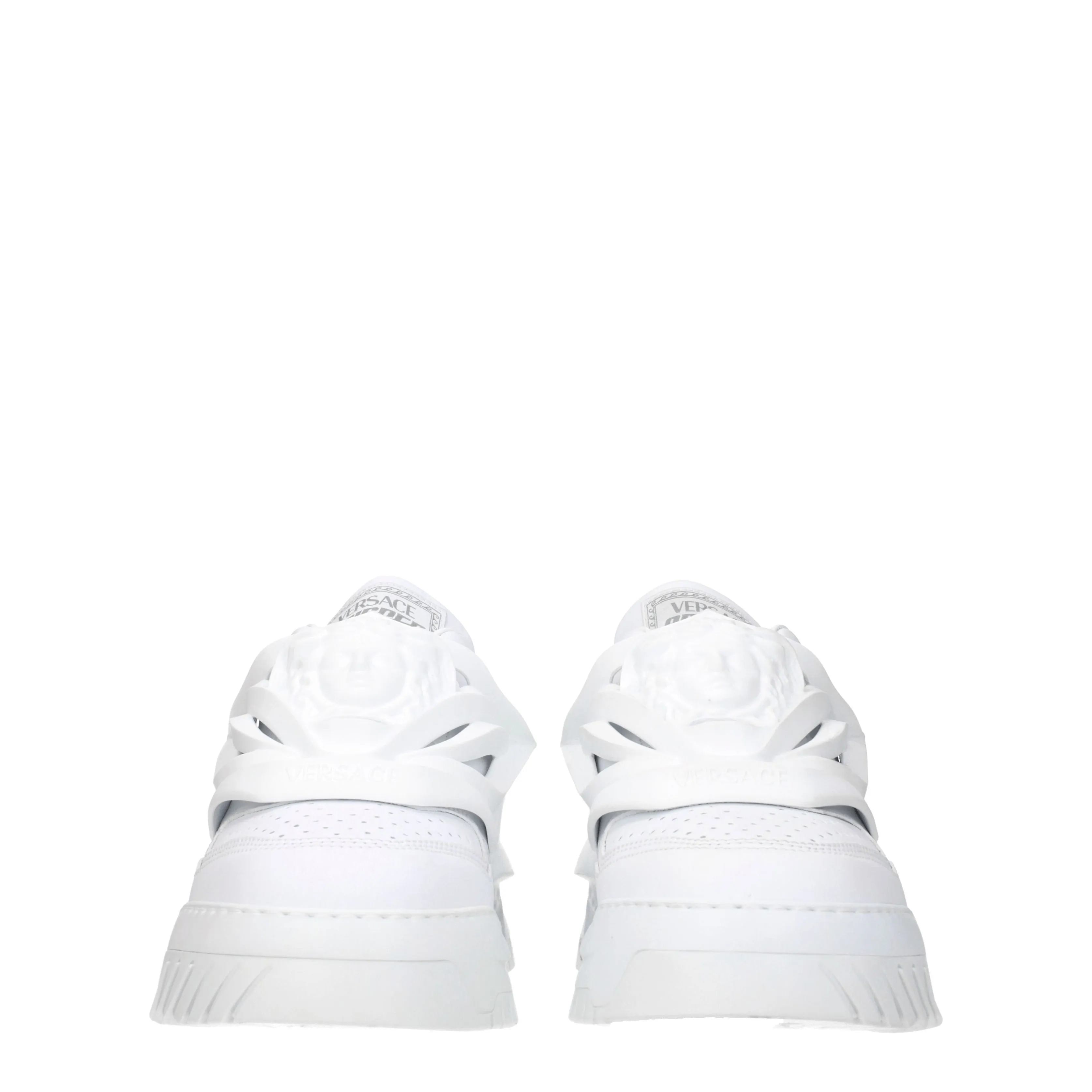 Versace Sneakers Odissea Uomo Pelle Bianco/Bianco Ottico