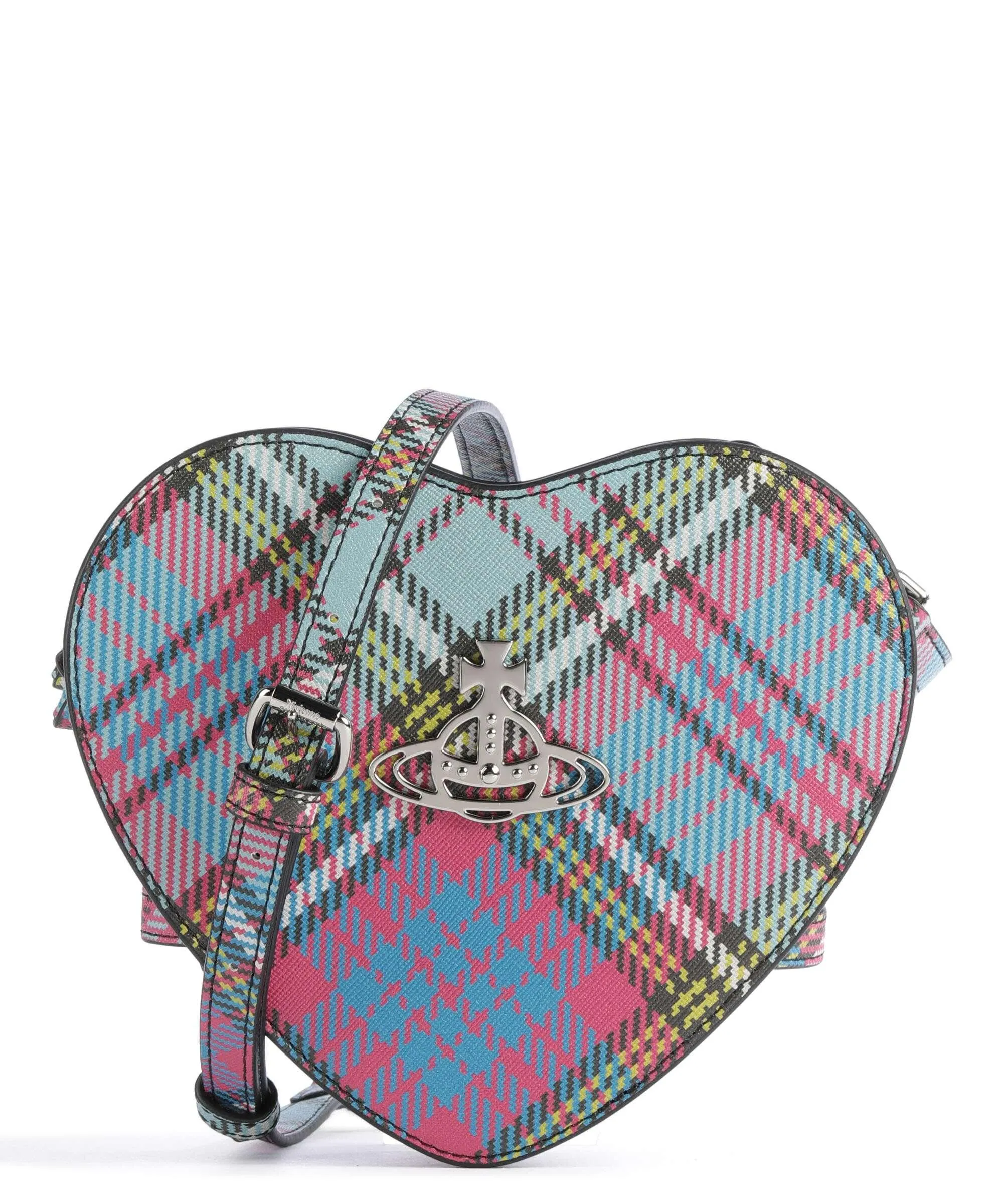  Vivienne Westwood Louise Saffiano Biogreen Heart Borsa a tracolla pelle sintetica multicolore  