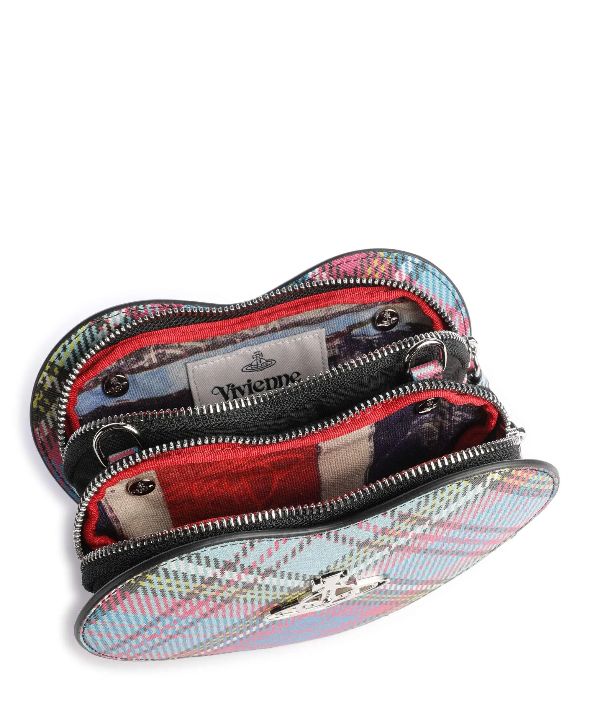  Vivienne Westwood Louise Saffiano Biogreen Heart Borsa a tracolla pelle sintetica multicolore  