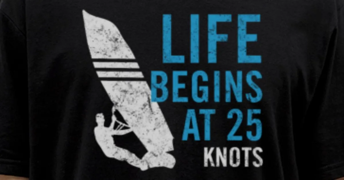 'Windsurf Design Windsurfer Joke' Maglietta uomo 