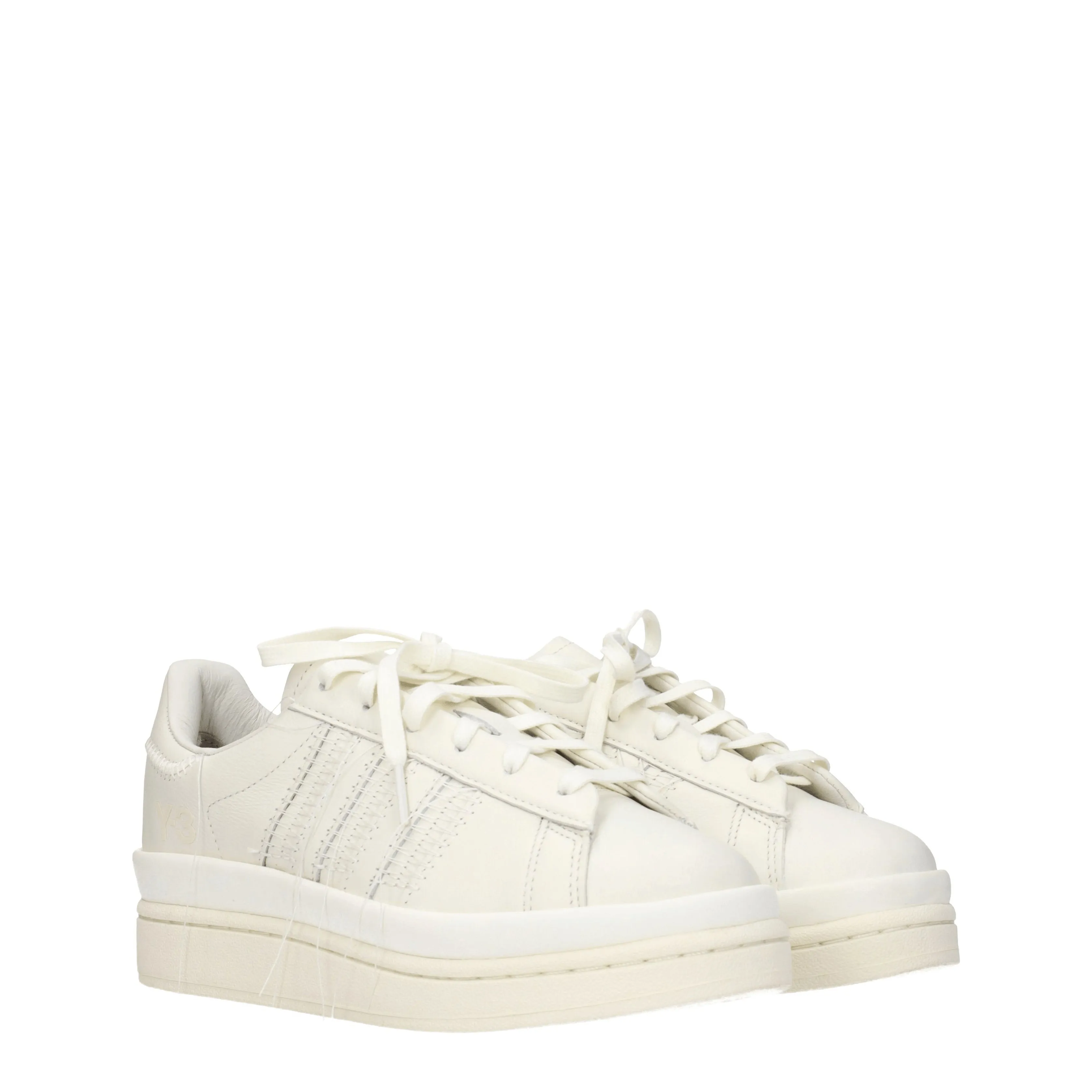 Y3 Yamamoto Sneakers Adidas hicho Donna Pelle Bianco/Avorio