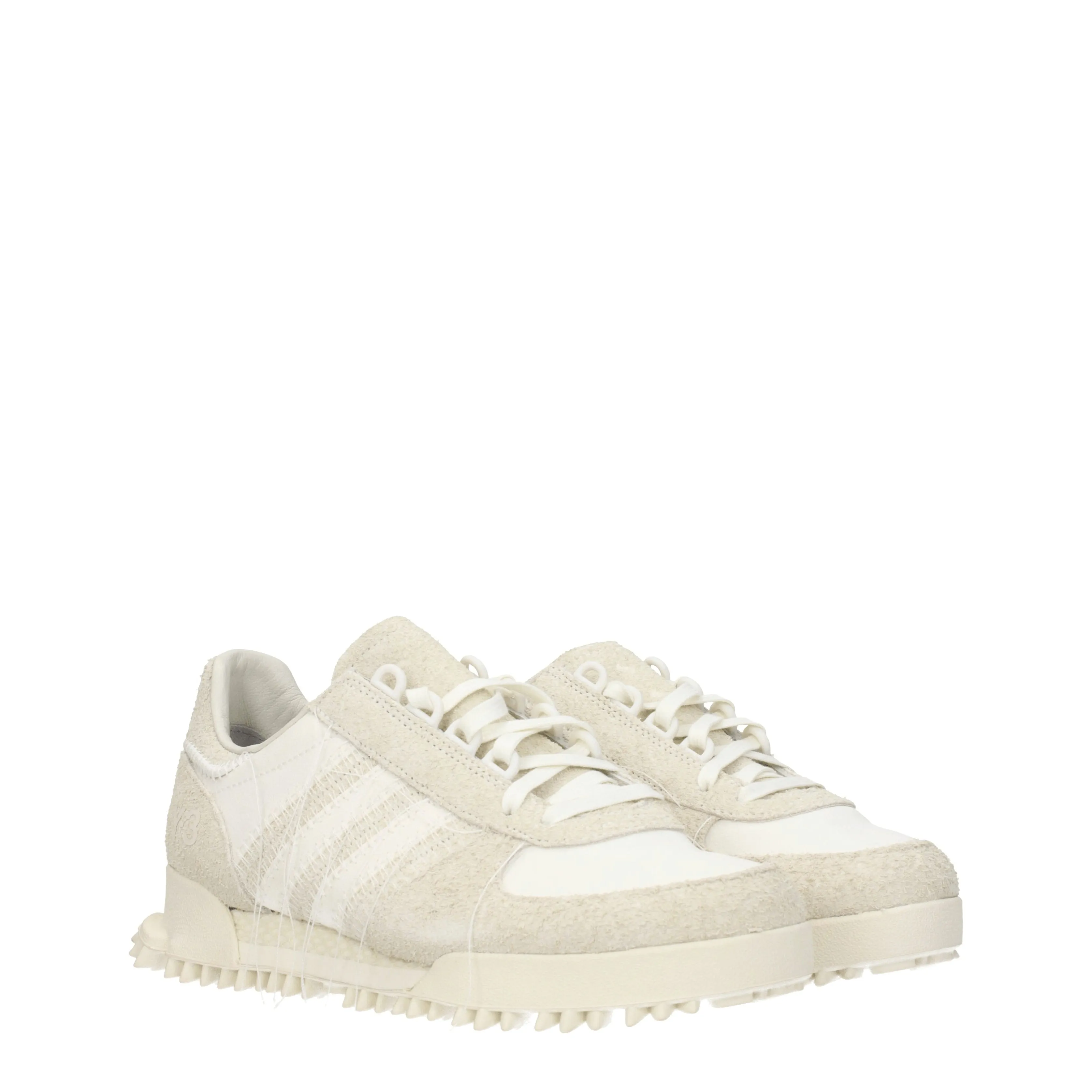 Y3 Yamamoto Sneakers Adidas marathon Uomo Camoscio Grigio/Bianco