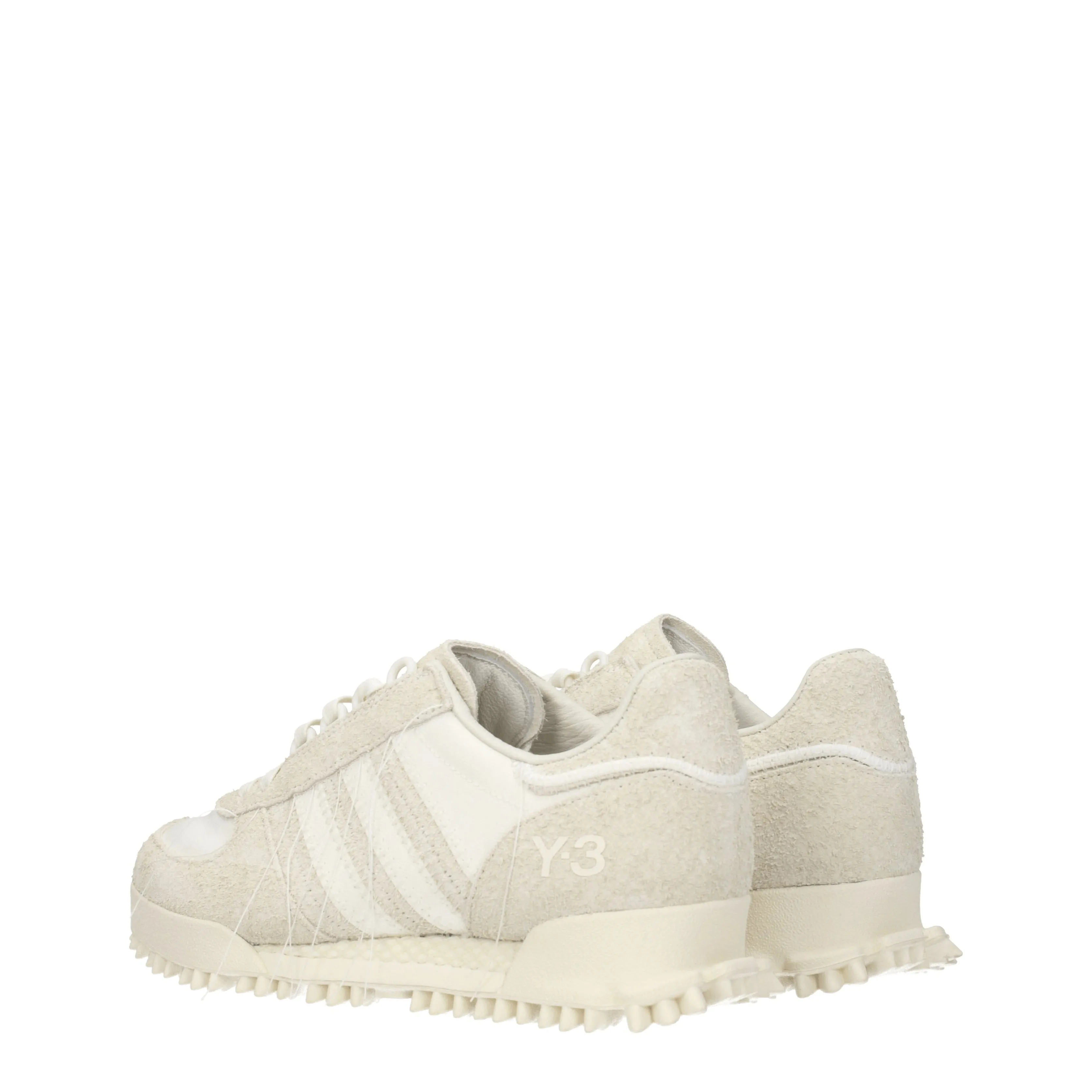Y3 Yamamoto Sneakers Adidas marathon Uomo Camoscio Grigio/Bianco