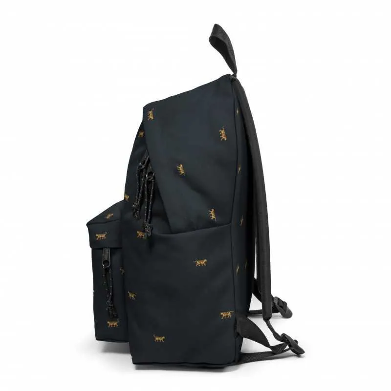 ZAINO AMERICANO PADDED EASTPAK MINI TIGER BLACK WILDS 24 LITRI 40X30X18CM ZAINO 1 ZIP SCUOLA E TEMPO LIBERO GUT ITALY