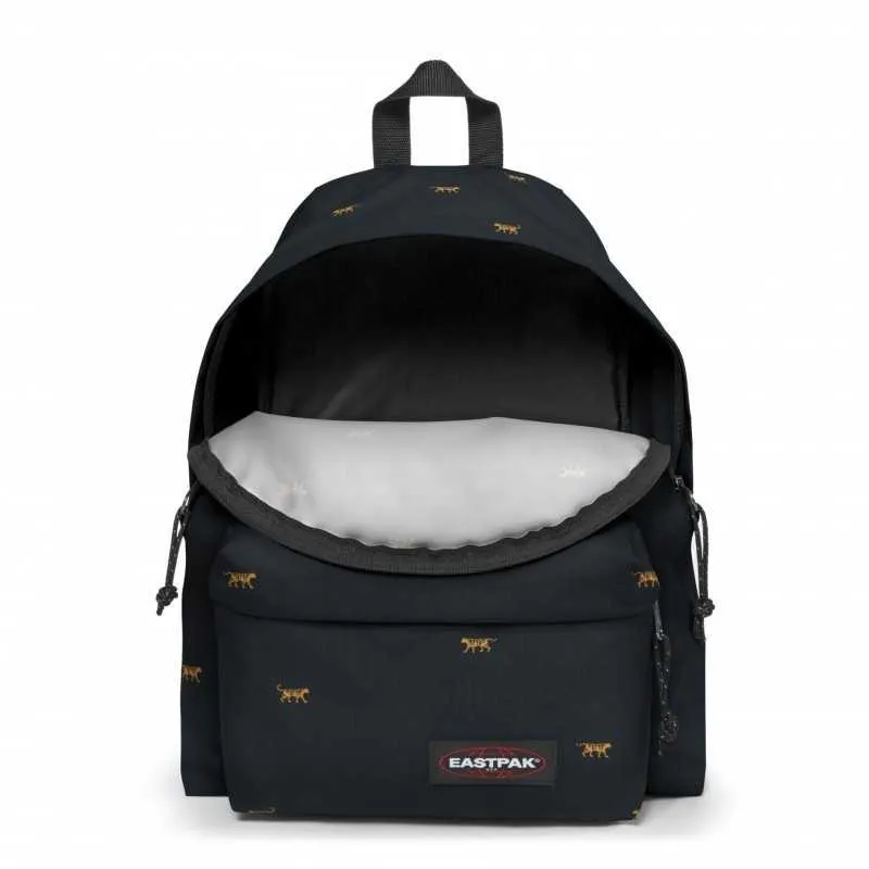 ZAINO AMERICANO PADDED EASTPAK MINI TIGER BLACK WILDS 24 LITRI 40X30X18CM ZAINO 1 ZIP SCUOLA E TEMPO LIBERO GUT ITALY
