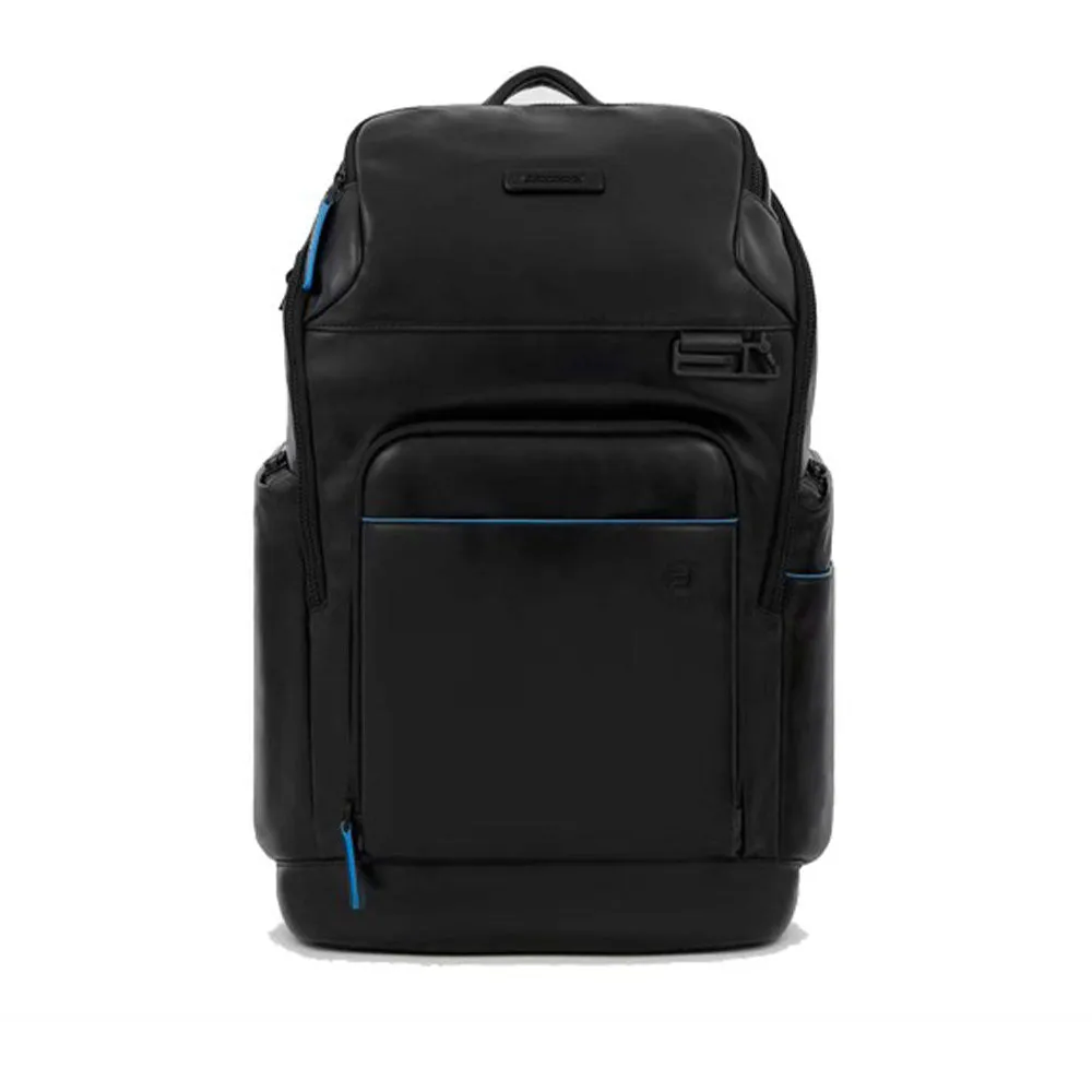 Zaino PIQUADRO Porta Pc 14 e IPad  In Pelle Nera Linea B2V - CA5941B2V