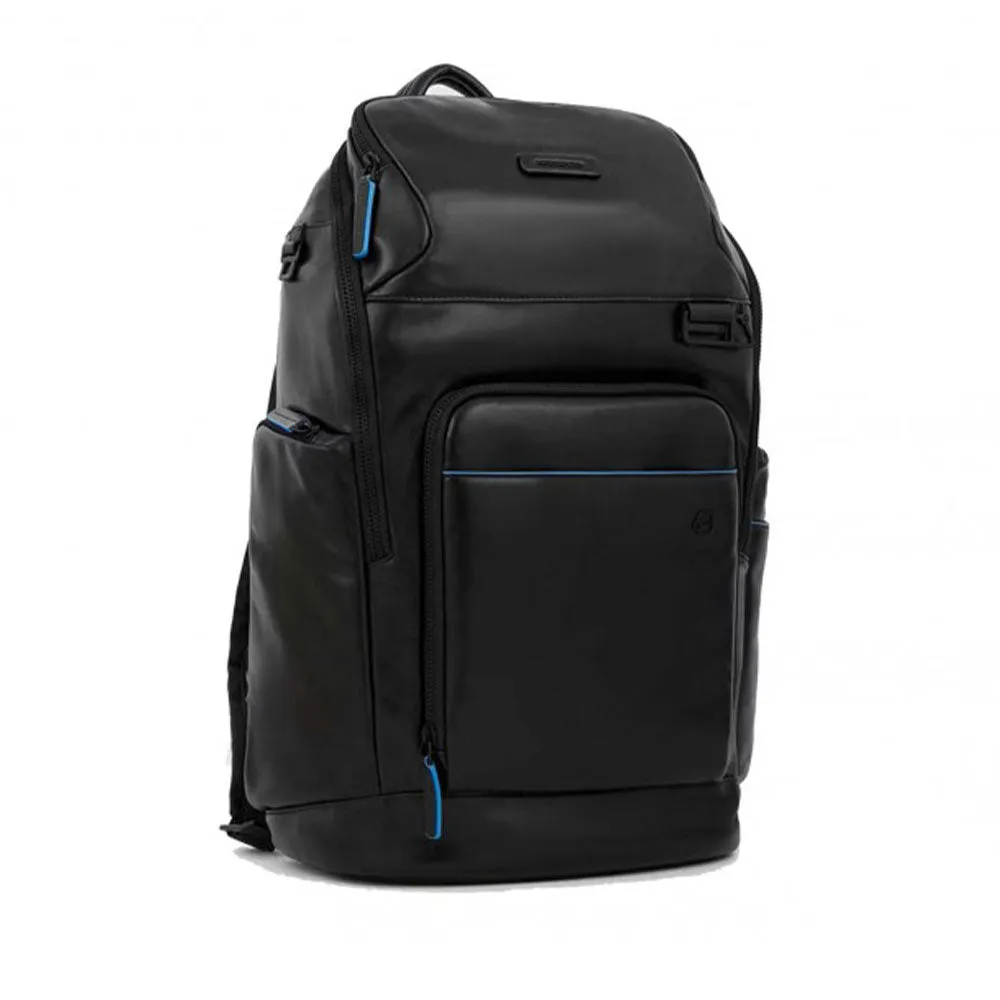 Zaino PIQUADRO Porta Pc 14 e IPad  In Pelle Nera Linea B2V - CA5941B2V