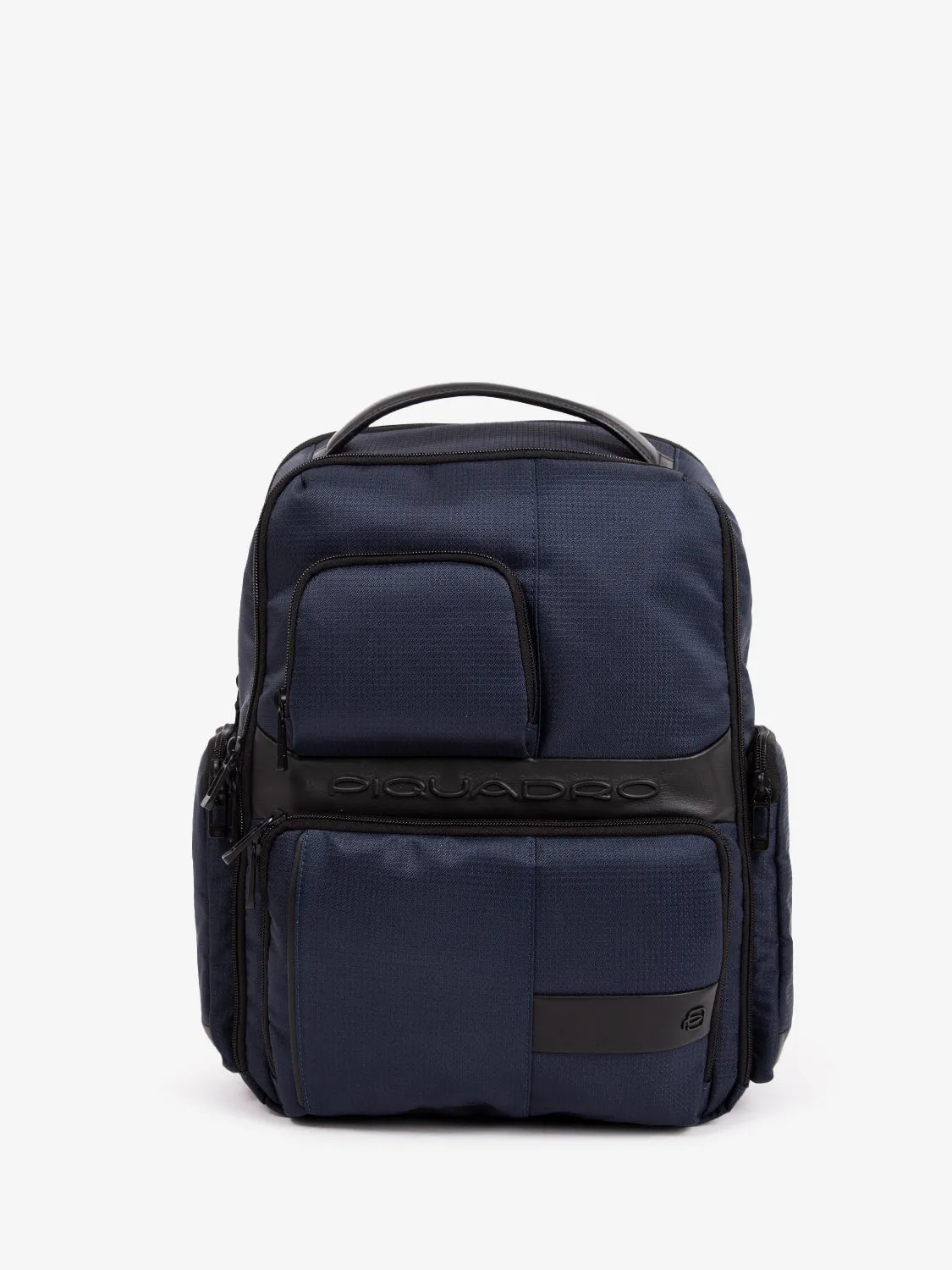 Zaino tessuto e pelle porta pc 15.6'' blu
