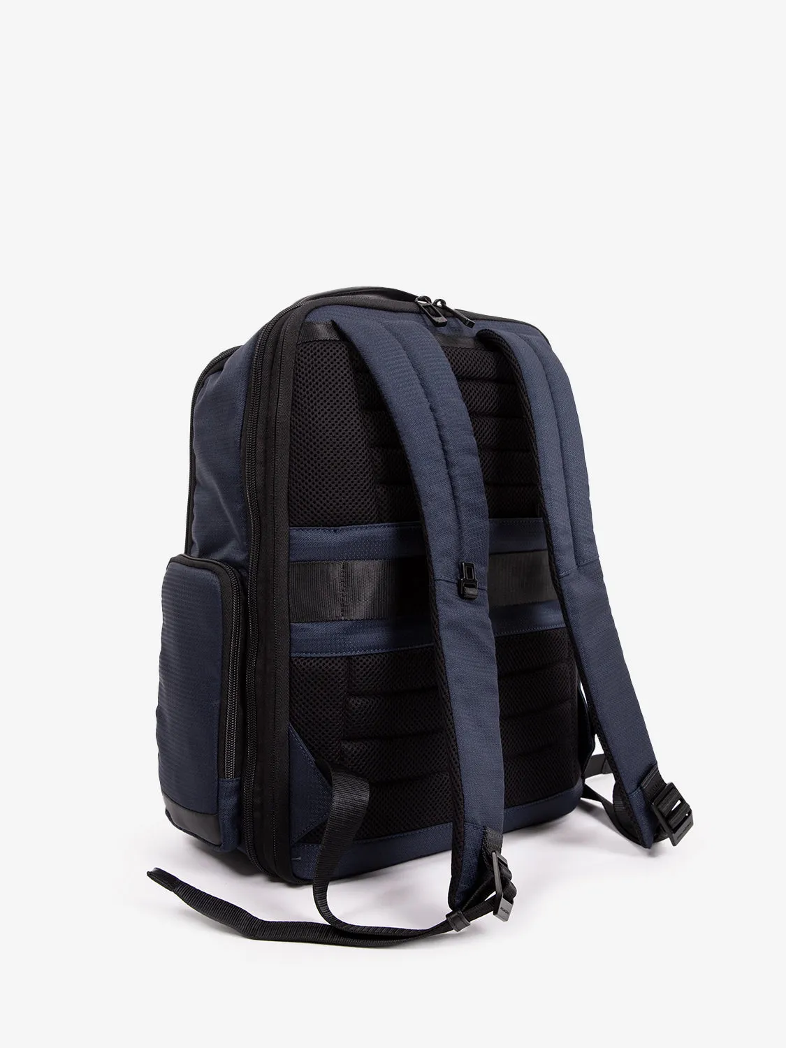 Zaino tessuto e pelle porta pc 15.6'' blu